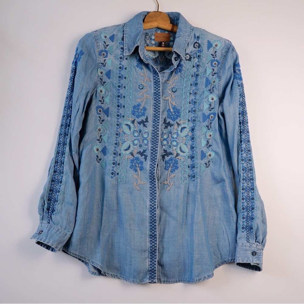 Driftwood Embroidered Top